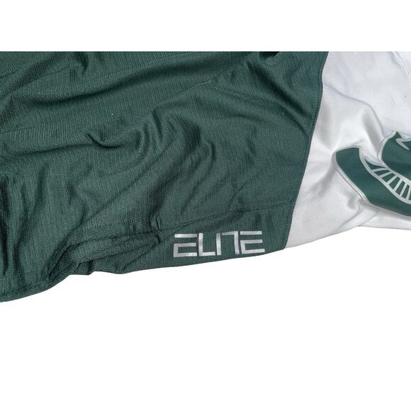 Nike Dri-FIT Michigan State Spartans Elite Basketball Shorts Green White Men’s M - Picture 5 of 7